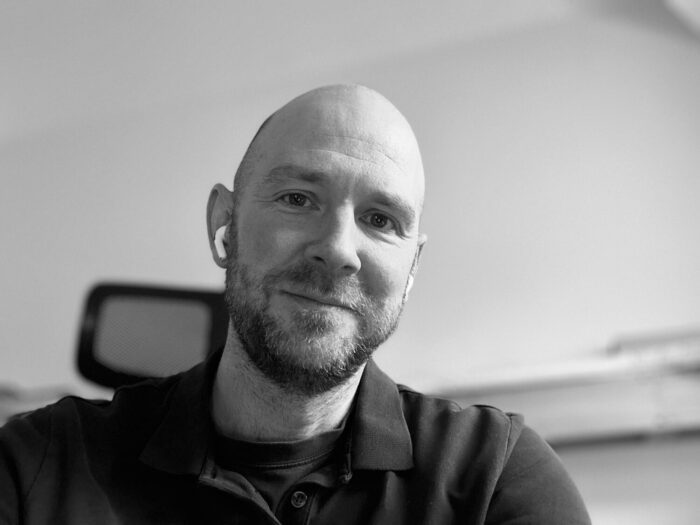 Harry Bailey - black and white portrait